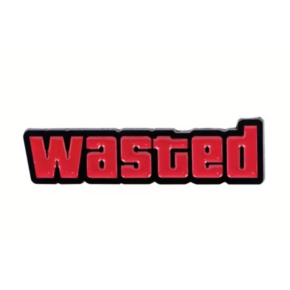Grand Theft Auto Wasted Enamel Pin GTA6 Video Game Gaming RockStar Games